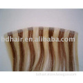mixed color skin weft hair extension